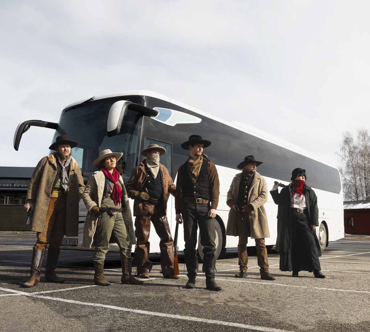 bussöverfall på highchaparral